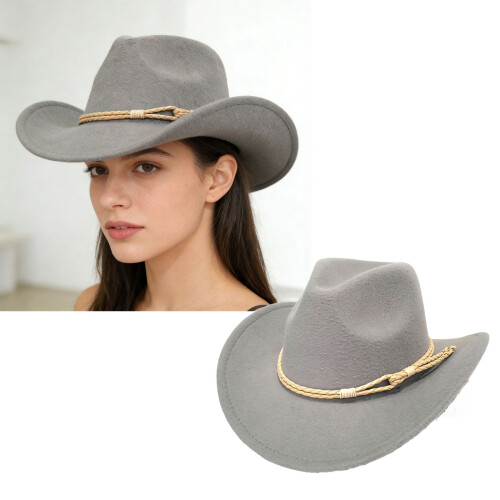 Classical British Style Cowboy Hats Unisex Design Perfect-Black 2