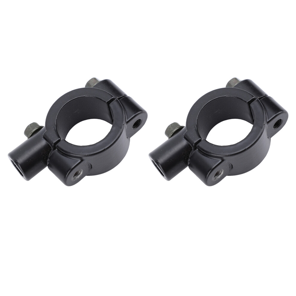 Motorcycle Mirror Mount Clamp 2Pcs 25Mm M10 Universal Atv Scooter Bike Black 4641391160377