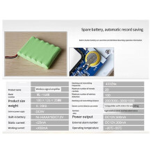 5X Ripetitore di Segnale Wireless 433 MHz, Trasmettitore, Amplificatore per GSM PTSN WiFi, Sistema di Allarme Antifurto Domestico, Cavi, Spina UE
