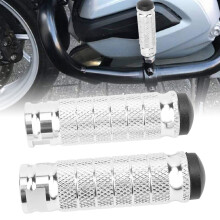 M8 Aluminium Motorcycle Foot Pegs Rearsets Anti-Skid for Bikes ATV UTV