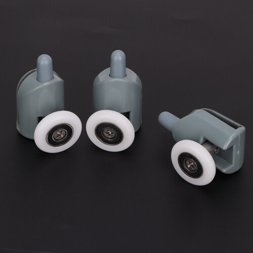 Single Wheel Shower Door Pulleys and Rollers Replacement for Seamless Sliding 2
