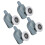 Single Wheel Shower Door Pulleys and Rollers Replacement for Seamless Sliding 6