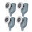 Single Wheel Shower Door Pulleys and Rollers Replacement for Seamless Sliding 8