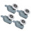 Single Wheel Shower Door Pulleys and Rollers Replacement for Seamless Sliding 9