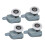 Single Wheel Shower Door Pulleys and Rollers Replacement for Seamless Sliding 10