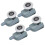 Single Wheel Shower Door Pulleys and Rollers Replacement for Seamless Sliding 11