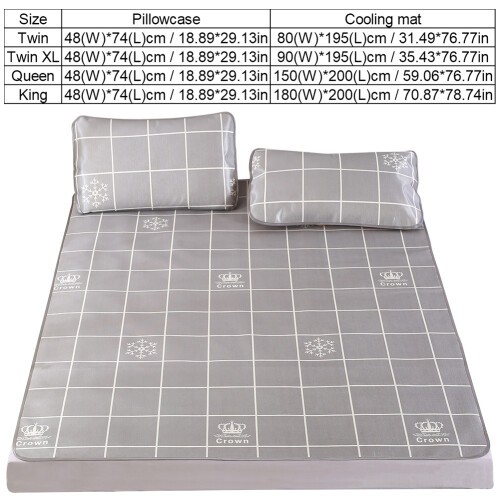 Foldable Summer Cooling Mat with Pillowcase – Queen Size, 150x200cm 2