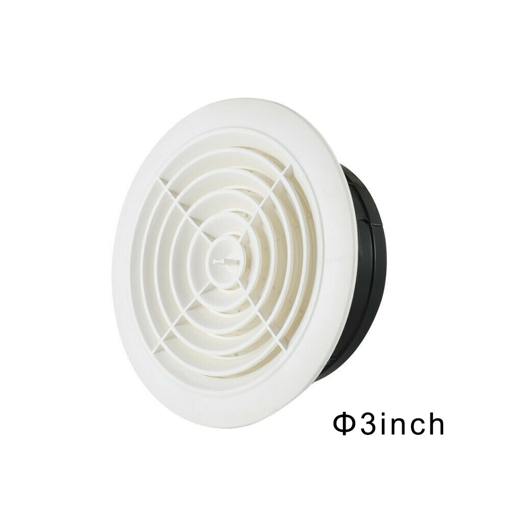 (3 Inch) Abs Adjustable Air Vent Grille For Ventilation 6001832686749