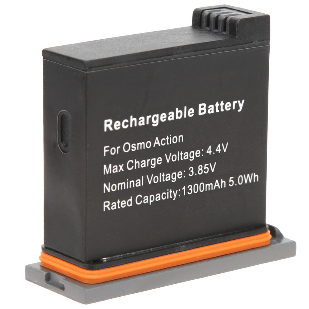 Sports Camera Battery 1300Mah For Osmo Action Camera Black 7631391655253