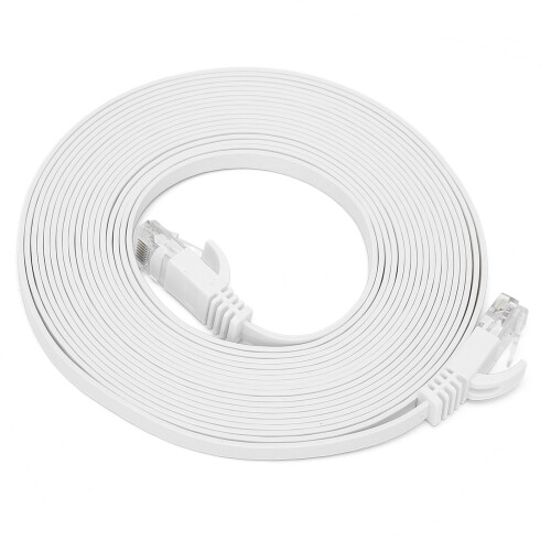 Ethernet Cable CAT6 Gigabit 8-Core Flat Copper Twisted Pair 15M Network Jumper 1