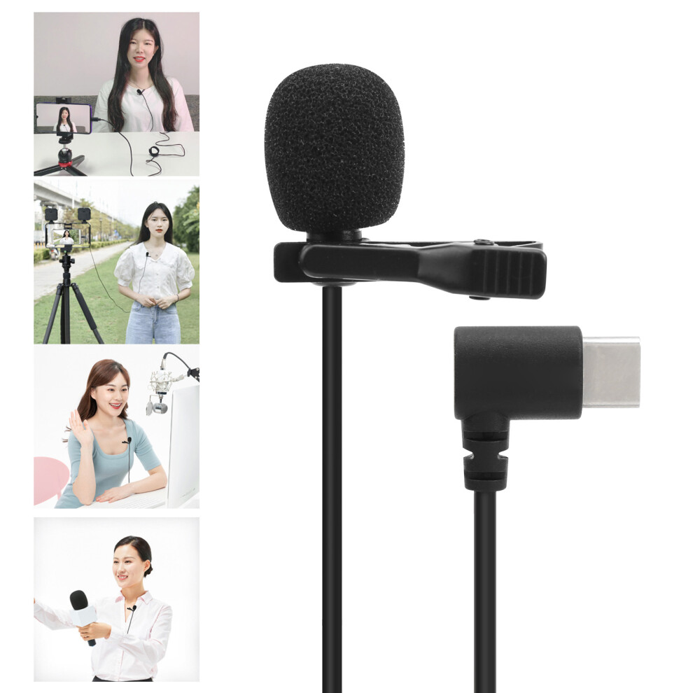 Movingmic Rltc Type-C Lavalier Microphone For Live Streaming, 2M Black 4951392209778
