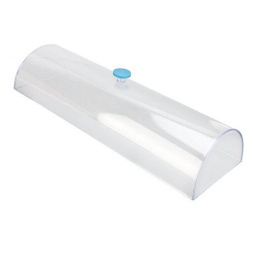 Rectangular Transparent Acrylic Dust Cover for Watch Movement Maintenance, 7.9in 2