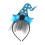 (Blue) Halloween Witch Hat Headband for Cosplay 3