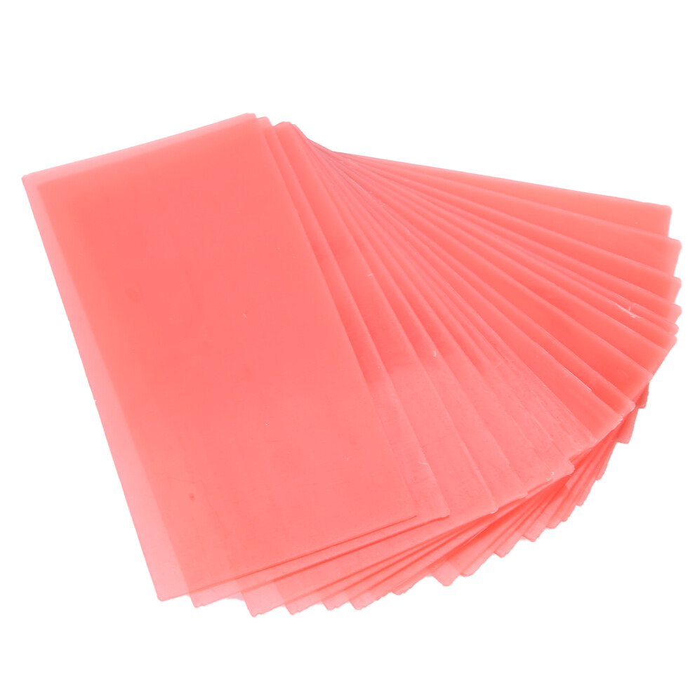 18pcs Red Dental Base Plate Wax Sheets for Oral Casting & Prosthetics