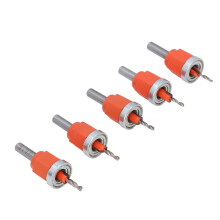 5 Pcs Countersink Drill Bit Set 2.8-4mm Adjustable Depth with Wrench