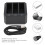 3-Channel Battery Charger Set for Action Camera, Black, 4.35V 3
