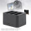 3-Channel Battery Charger Set for Action Camera, Black, 4.35V 4