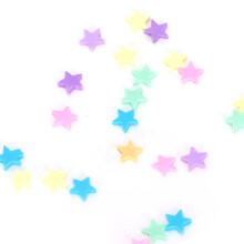 Colorful 30g Star Clay Slices for Nail Art & DIY Crafts Waterproof