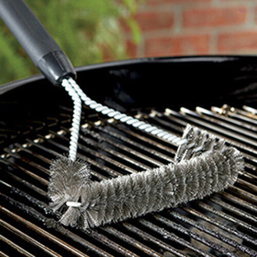 Stainless Steel BBQ Grill Brush Cleaner Tool 2