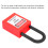 Security Lock 38mm Nylon Dustproof Padlock Lockout for Industrial Use Red 6