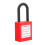 Security Lock 38mm Nylon Dustproof Padlock Lockout for Industrial Use Red 13