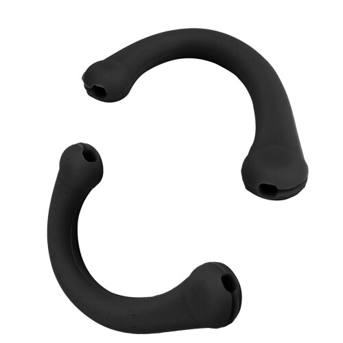 10 Pairs Soft Silicone Ear Protection Hook Comfortable Ear Muffles Black 2
