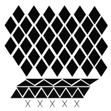 DIY Acrylic Rhombic Mirror Wall Sticker Self Adhesive Black L