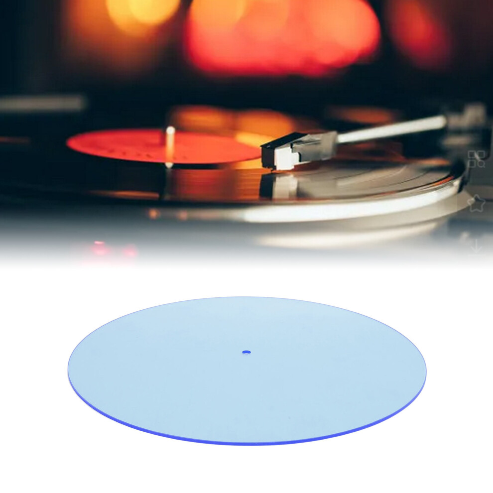 Transparent Acrylic Turntable Mat For 12 Inch Record Player Â Light/Blue 4121391167755