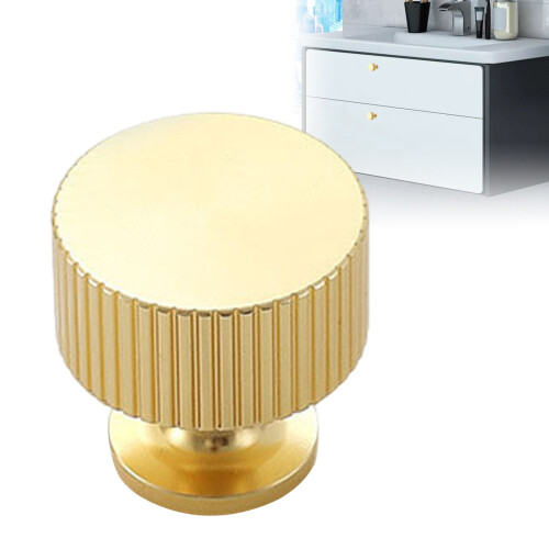 (306) Brass Cabinet Knobs - Decorative Drawer Pulls 1