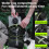 7L Cycling Hydration Backpack Black Green, 370*190mm Lightweight, Breathable 11