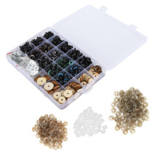 Plastik-Augen mit beweglichen Gelenken für DIY-Plüschtier, 6-12 mm, assortierte Farben