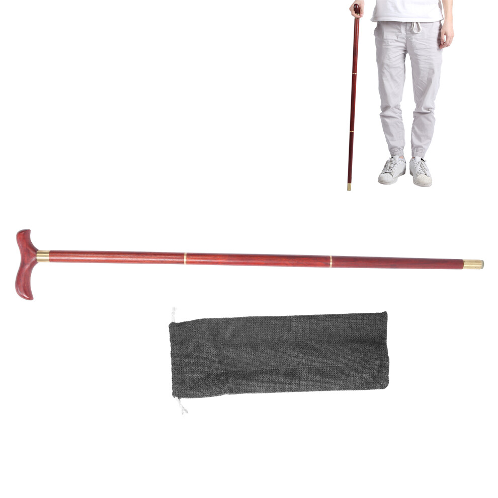 Wooden Mountain Climbing Cane, 90cm Handwalking Stick for Elderly
