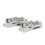 Metal Laptop Hinges Set for Pro 5/6/7, Silver, Left & Right Replacement 3