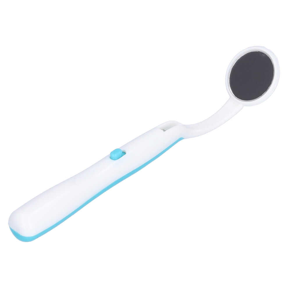 Light/Blue Led Dental Mirror Teeth Inspection Plastic Built-In 40Mah Battery