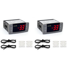 2X Convient Aux Régulateurs de Température XR06CX-4N1F1 Thermostat Numérique Programmable 120 V/50-60 Hz pour Congélateur Commercial