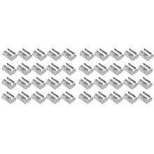40 Pack LED Strip Connectors, for 8mm 2-Pin COB/SMD 2835/3528 LED Strips Traight,Corner, Strip-to-Strip Strip-to-Wire