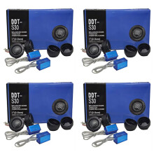DDT-S30 4 Coppia di Tweeter per Auto, Pellicola di Seta per Audio per Auto, per Modifiche Auto, Altoparlante Audio Acuto da 180 W, Audio per Auto