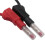 2Pcs Multi-meter Test Leads Cable Jumper Wire  Security 4mm Banana Plug Retractable Test Tool Red Black 7