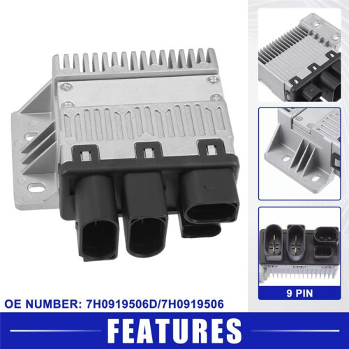 Motorradiatorventilatorregeleenheid 7H0919506D voor  Transporter Multivan T5 2003-2015 Relaisventilatorcontrollermodule 2