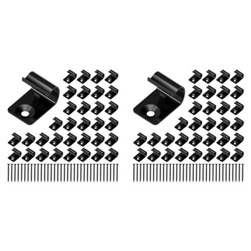 Stainless Steel Start Clips Deck Clips Universal Decking Clips with Decking Screws for Composite Deck Boards 160 Pack