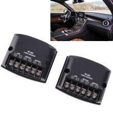 Car 2 Way Frequency Divider 12V 60W Capacitors Black Universal for Speakers