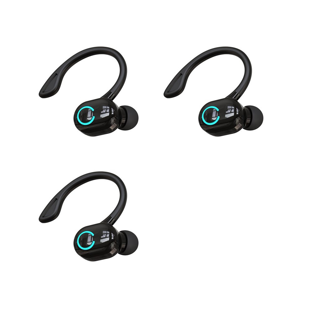 3X S10 Earphone 5.2 Earphone Ear-Mounted Hifi Stereo Voice Control Earphones Ipx With Microphone, Black 6032197647304
