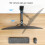 Adjustable Wall Mount for 17-27" Screens, 7kg Capacity, Rotatable 10