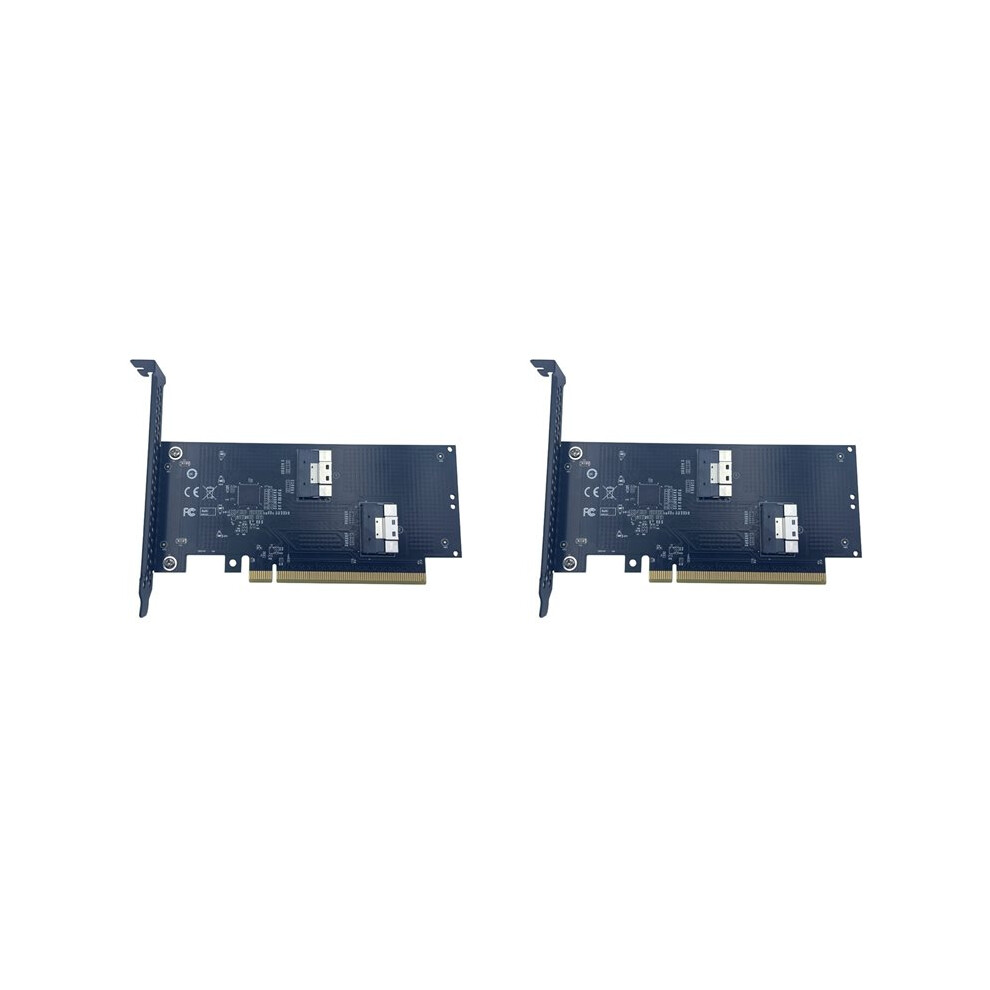 2X 2Port Pcie 4.0 16X To Slimsas Sff-8654 Adapter Card Card External Expansion Card Sff-8654-8I Sff8654 6032712841620