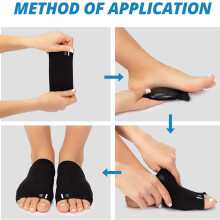 Arch Support Brace for Flat Feet 2-Pairs Plantar Fasciitis Support Brace - Compression Arch Sleeves Sock for Men & Women - Foot Pain Relief for