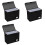 3X Comic Book Boxes, Back to School Fold Comic Short Box Case with Lid, Book Bin Container Holds 150 Comics Black 1