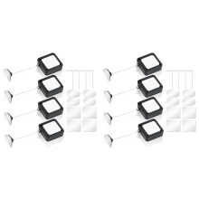 8-Pack 6,5ft Intrekbare Afstandsbedieningskabel met Verstelbare Vergrendelingskabel, Tv-Afstandsbedieningszoeker en Veiligheidskoord