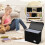 4X Comic Book Storage Boxes, Back to School Fold Comic Short Box Case with Lid, Book Bin Holds 150 Comics Black 6