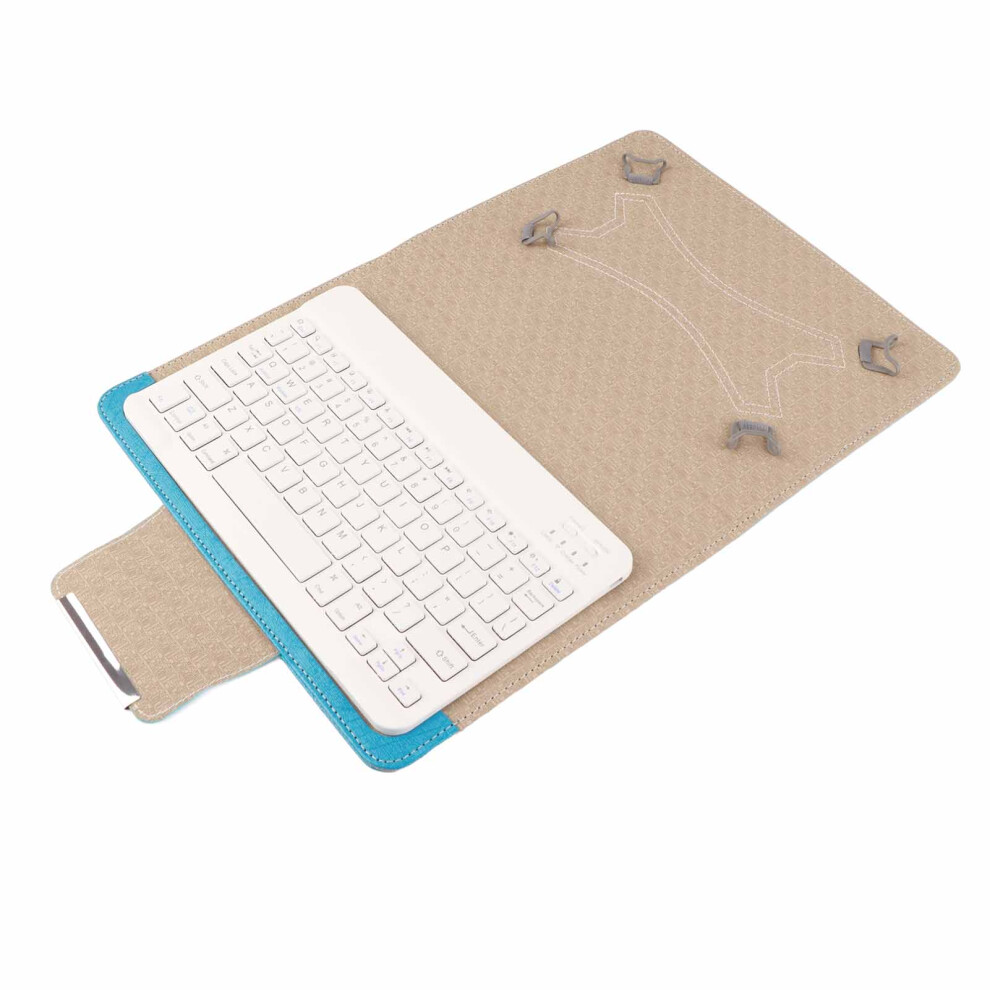 Universal 9.7-10.1In Tablet Cover Case With Bluetooth Keyboard, White 8731391175214