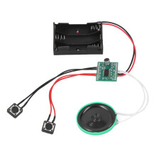 4-Minuten-Sprachnachrichtenkarte Modul 10 cm Kabel Looping Wiedergabe Aufnehmbarer Ton